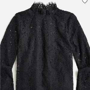 Black Lace Mockneck NWT